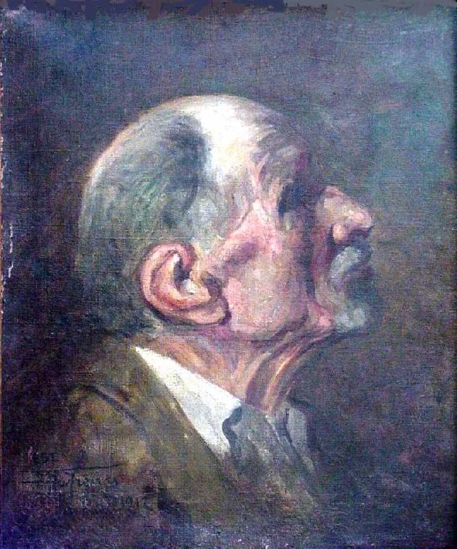 Antonio Parreiras Bust of a man Spain oil painting art